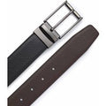 Men's Black Brown Reversible Leather Belt - Size: 38"  - Savile Row Company