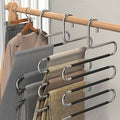 1/2/3pcs stainless steel pants rack, anti slip pants storage rack, towel and scarf rack, S-shaped pants clip, towel rack