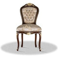 Casa Padrino Barock Esszimmerstuhl Braun Gold Silber - Antik Stil MÃ¶bel
