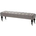 Casa Padrino Luxus Sitzhocker Chesterfield Grau Hocker - MÃ¶bel Schlafzimmer Wohnzimmer - Luxus Kollektion