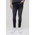 Vaqueros Tall Pitillo Elásticos, Negro