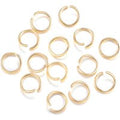 304 Stainless Steel Jump Rings, Open Jump Rings, Real 18k Gold Plated, 20 Gauge, 7x0.8mm