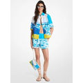 MK Short en linon de coton Michael Kors X Christina Zimpel - Blanc - Michael Kors