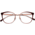Melissa Crystal Pink Round Eyeglasses | EYDOLOGY