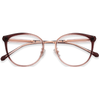 Melissa Crystal Pink Round Eyeglasses | EYDOLOGY