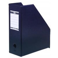 Magazine Rack File Plastic Jumbo 110mm A4 Blue Pack 5 009476