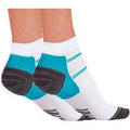 Women's Black Plantar Compression Ankle Socks - Supportive & Breathable | Wowcher