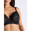 Boux Avenue Mollie lace unpadded balconette bra - Black - 32FF