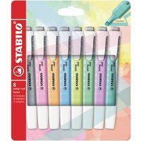Markeerstift STABILO Swing cool 275/8 pastel assorti etui à 8 stuks