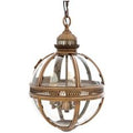 Casa Padrino Barock HÃ¤ngeleuchte Antik Messing Design Kugel Durchmesser 30 cm, HÃ¶he 50 cm - Barock Schloss Lampe Leuchte Laterne