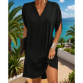 Evelyn V-Neck Short Sleeve Comfortable & Chic Dress