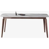Araco Celeste Dining Table Brown/White Ceramic/Walnut