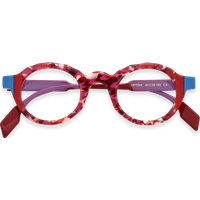 Braylon Red Round Eyeglasses | EYDOLOGY