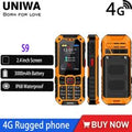 UNIWA S9 4G Feature Phone 2.4 ” IP68 Waterproof SOS Button Big Loudspeaker LED Light 3000mAh Rugged Cost-effective Mobile Phones