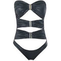 ACQUADICOCCO maillot de bain 1 pièce trikini ouverture frontale sans armatures Zebrato