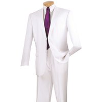 Vinci Men's Wool Feel Executive Suit 2 Piece Solid Color