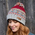 Iona Roll Back Beanie - Burgundy