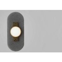 CTO Lighting Modulo - Single Wall Light antique bronze with smoked kiln glass and matt glass