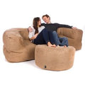 Faux Suede Couch Bean Bag