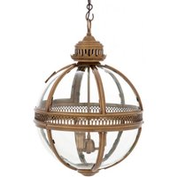 Casa Padrino Barock HÃ¤ngeleuchte Antik Messing Design Kugel Durchmesser 43 cm, HÃ¶he 63 cm - Barock Schloss Lampe Leuchte Laterne