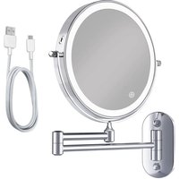Make-Up Spiegel - Oplaadbaar - Chroom