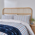 Helena Springfield Long Island Elwood Stripe Double Duvet Cover SET, Blue