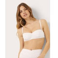 Fascia costume preformato c/o coppe differenziate Iconic-Drapery / BIANCO OTTICO / 4