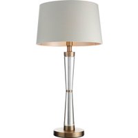 Antique Brass Finish Table Lamp
