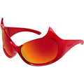 Balenciaga Femme BB0284S 004 Lunettes de soleil Bio-inject Rouge Rouge Masque Miroir