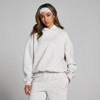 Sweat à capuche oversize MP Basics pour femmes – Gris clair chiné - L