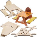 Squirrel Feeder Wooden Picnic Table Kit (Each)