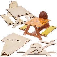Squirrel Feeder Wooden Picnic Table Kit (Each)