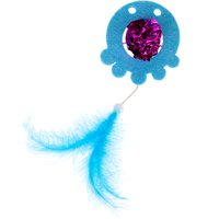 Gioco per gatti TIAKI Polpo con piuma - 1 pz
