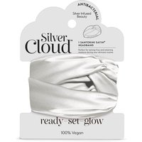 Silver Cloud Satin+ Headband Santorini White