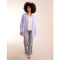 Oversized Stripe Shirt - ONE / Blue/White