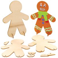 Wooden Stand-up People  (Pack of 6) Craft Blanks & Bases