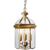 Searchlight 7133AB 3 Light Ceiling Lantern Light In Antique Brass