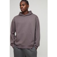 Basic Regular Fit Over The Head Hoodie, Purple