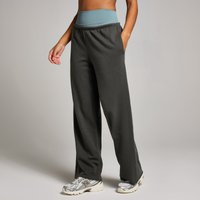 Damskie joggery ze średnim stanem i prostymi nogawkami z kolekcji Tempo MP – Night Grey - XXL