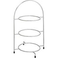 Utopia Chrome 3 Tier Cake Plate Stand 16.5inch / 42cm