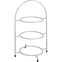 Utopia Chrome 3 Tier Cake Plate Stand 16.5inch / 42cm