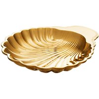 Casa Padrino Luxus Messing Muschel Serviertablett Gold - Designer Tablett