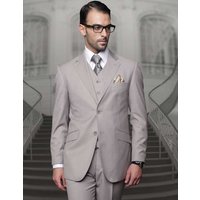 Statement Big & Tall Mens 100% Wool 3 Piece Fashion Suit