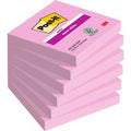 Memoblok Post-it 654 Super Sticky 76x76mm roze 90 vel
