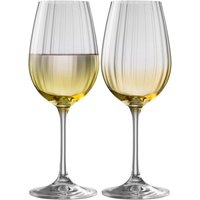 Galway Crystal Erne Wine Set of 2 in Amber