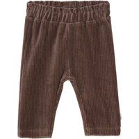 Minymo Velour Broek - Chocolate Chip - Maat 86