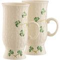 Belleek Classic Irish Coffee Mug Pair
