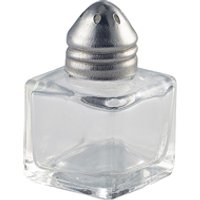 Individual Glass Pepper Pot 30 x 30 x 50mm - Pack of 48