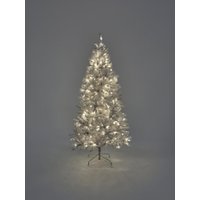7ft Regal Dual Function Pre-Lit White Christmas Tree Elegant & Lifelike Holiday