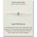 April (Diamond) Birthstone Bracelet Created with Zircondia® Crystals